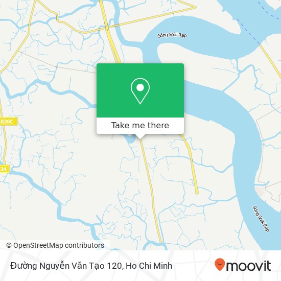 Đường Nguyễn Văn Tạo 120 map