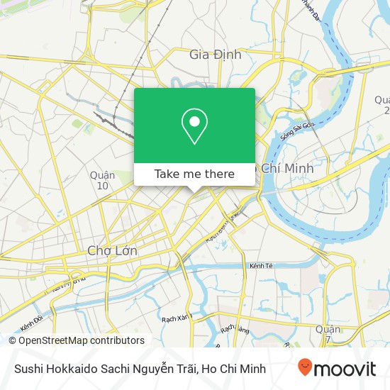 Sushi Hokkaido Sachi Nguyễn Trãi map