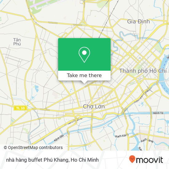 nhà hàng buffet Phú Khang map