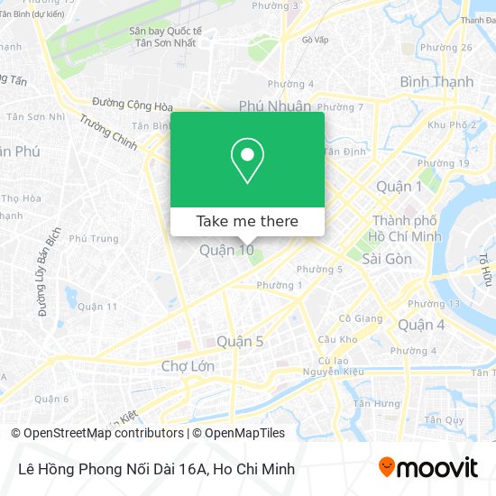 Lê Hồng Phong Nối Dài 16A map