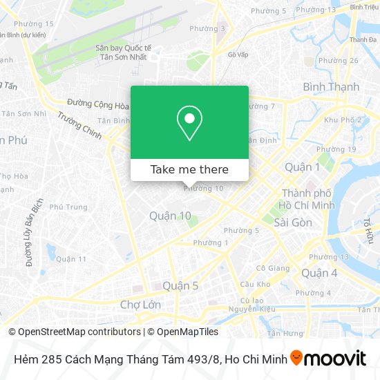 Hẻm 285 Cách Mạng Tháng Tám 493 / 8 map