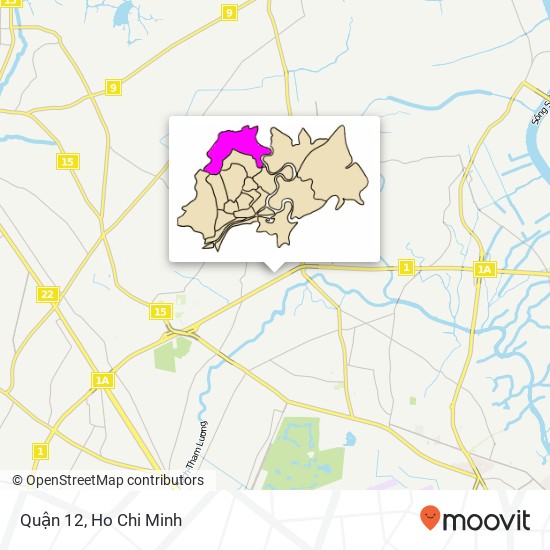 Quận 12 map