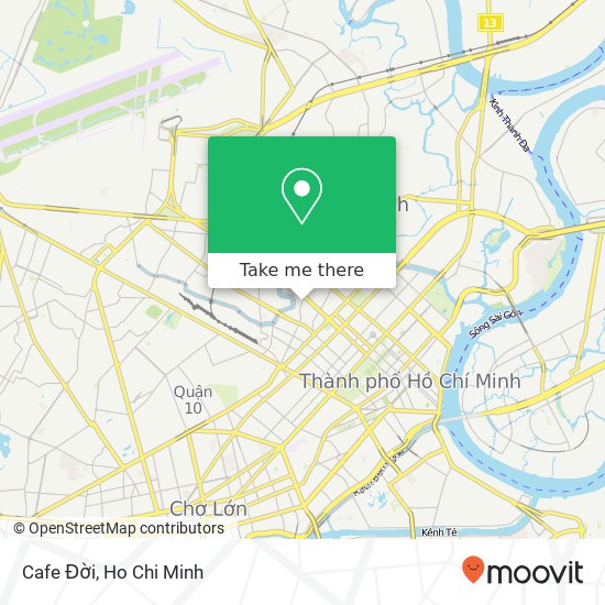 Cafe Đời map