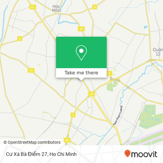 Cư Xá Bà Điểm 27 map