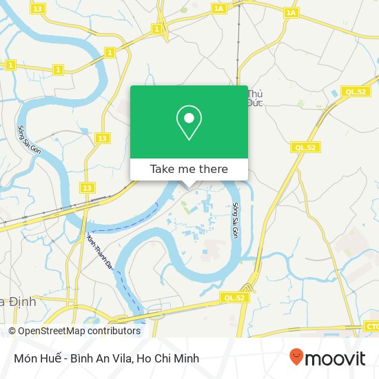 Món Huế - Bình An Vila map