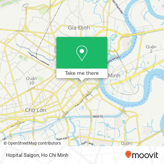 Hopital Saigon map