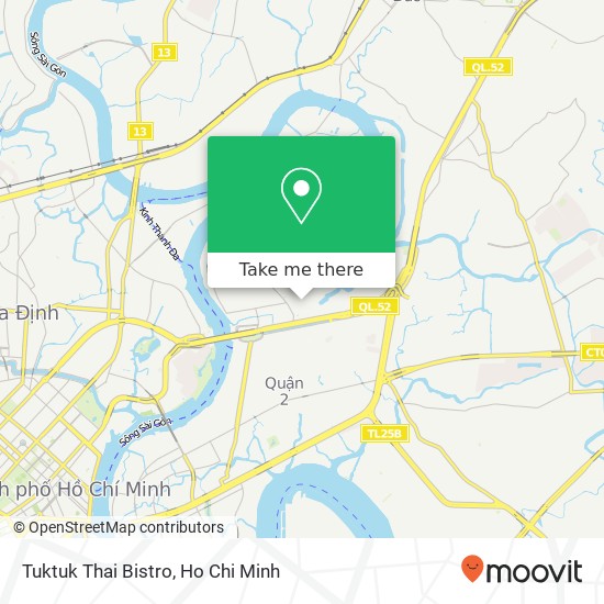 Tuktuk Thai Bistro map