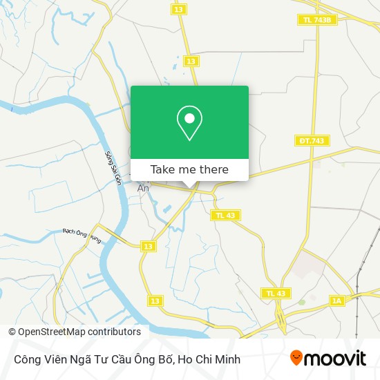 Công Viên Ngã Tư Cầu Ông Bố map