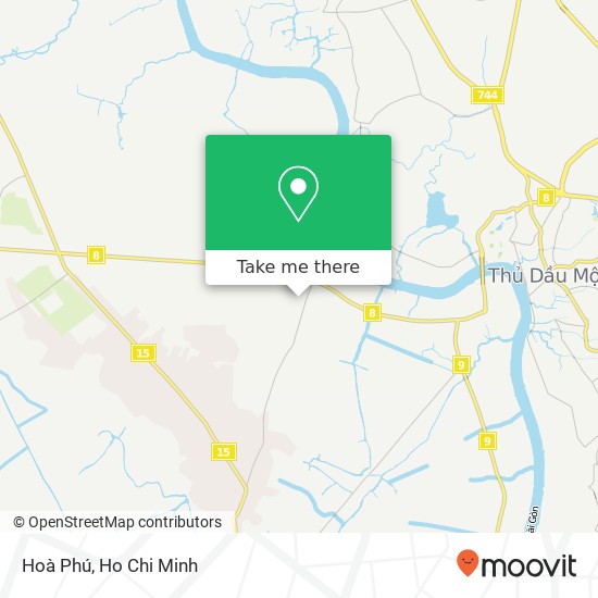 Hoà Phú map