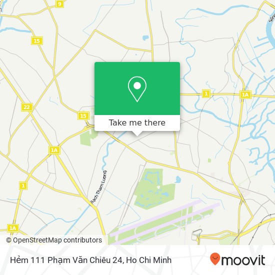 Hẻm 111 Phạm Văn Chiêu 24 map