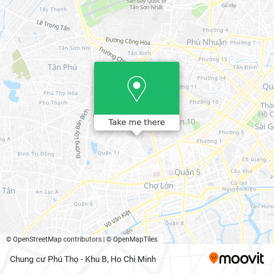 Chung cư Phú Thọ - Khu B map