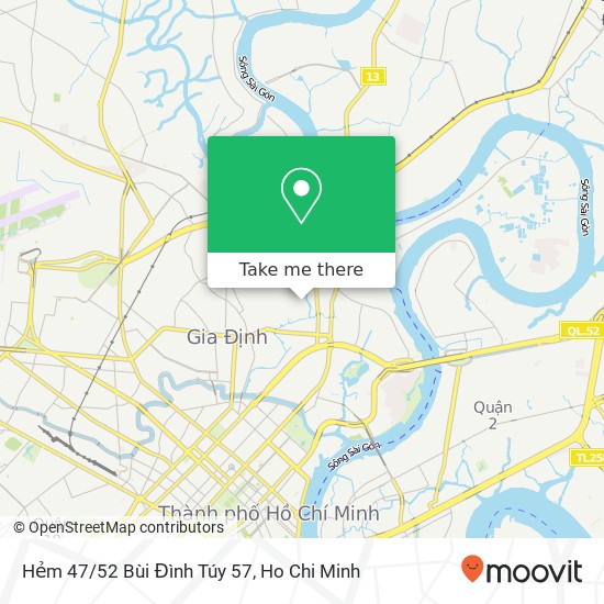 Hẻm 47/52 Bùi Đình Túy 57 map