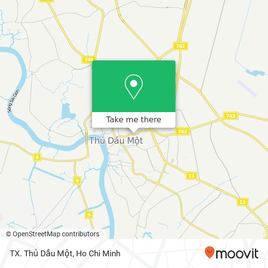 TX. Thủ Dầu Một map