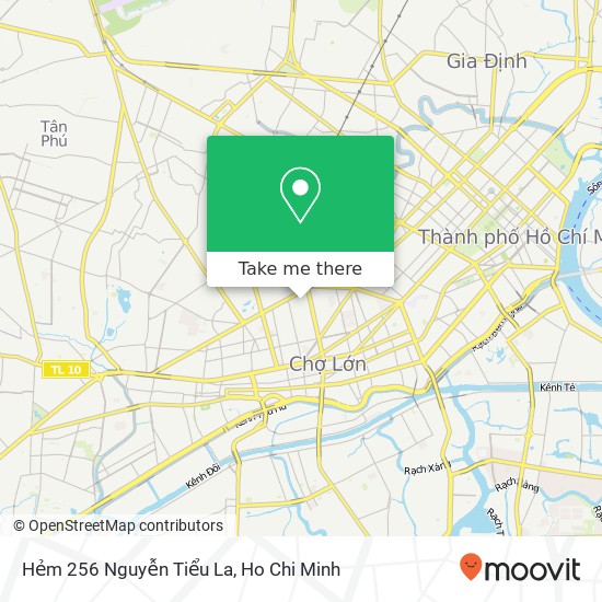 Hẻm 256 Nguyễn Tiểu La map