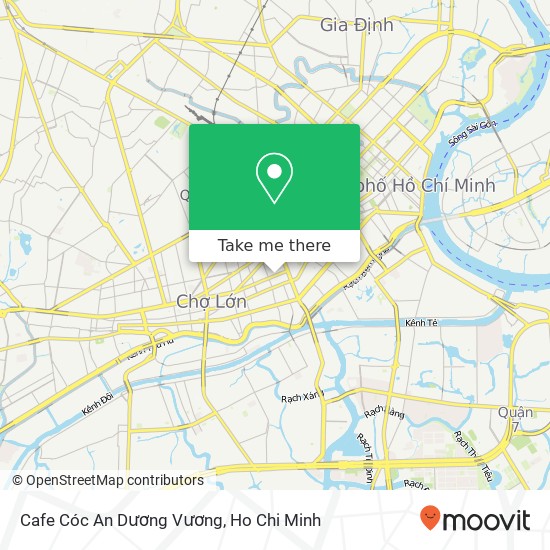 Cafe Cóc An Dương Vương map