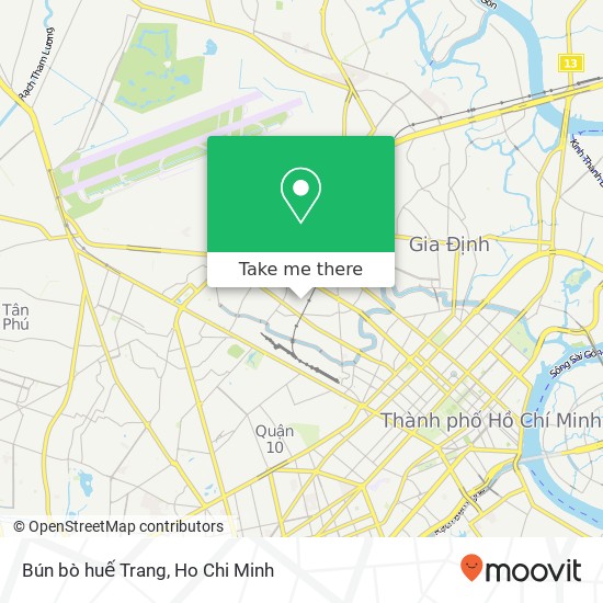 Bún bò huế Trang map