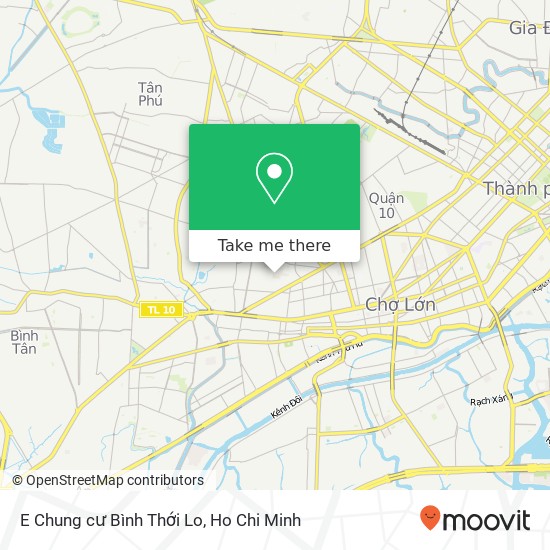 E Chung cư Bình Thới Lo map