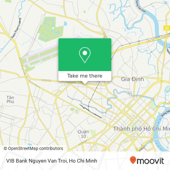 VIB Bank Nguyen Van Troi map