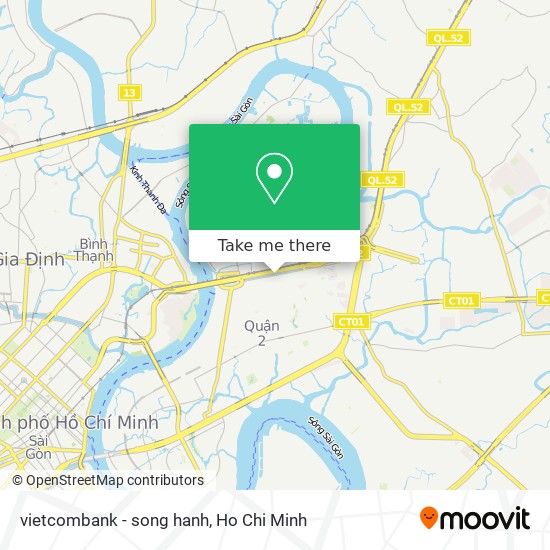 vietcombank - song hanh map