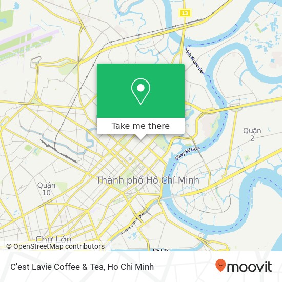 C'est Lavie Coffee & Tea map