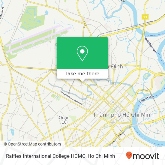 Raffles International College HCMC map