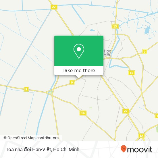 Tòa nhà đôi Hàn-Việt map