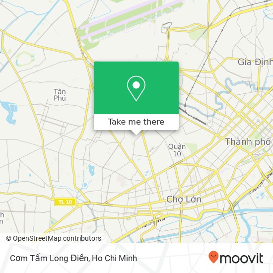 Cơm Tấm Long Điền map