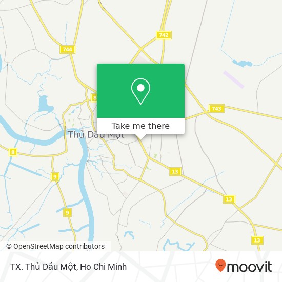 TX. Thủ Dầu Một map