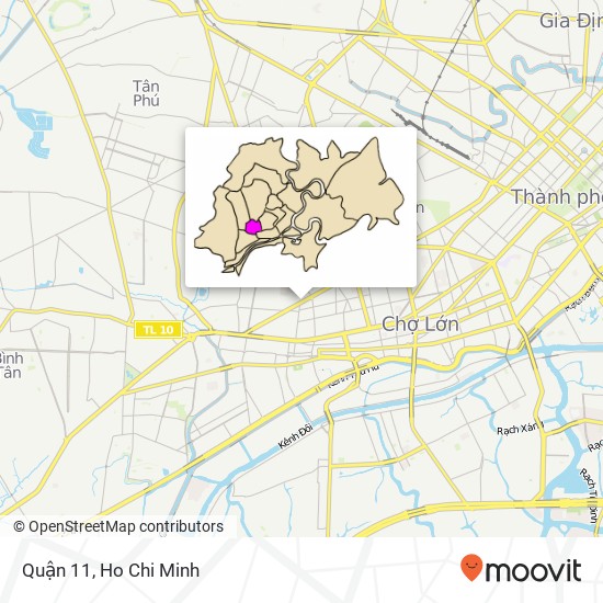 Quận 11 map