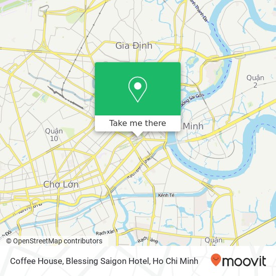 Coffee House, Blessing Saigon Hotel map