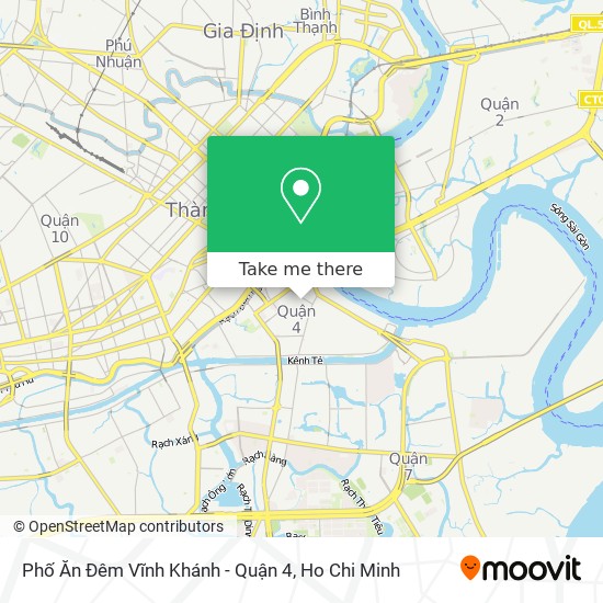 Phố Ăn Đêm Vĩnh Khánh - Quận 4 map