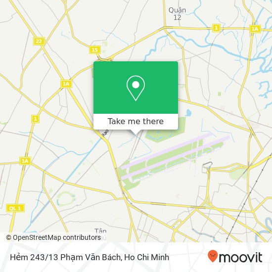 Hẻm 243/13 Phạm Văn Bách map