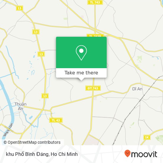 khu Phố Bình Đáng map