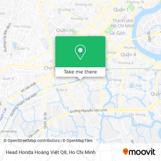 Head Honda Hoàng Việt Q8 map