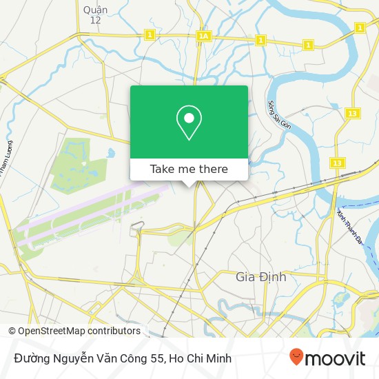 Đường Nguyễn Văn Công 55 map