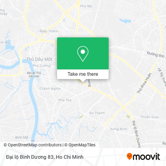 Đại lộ Bình Dương 83 map