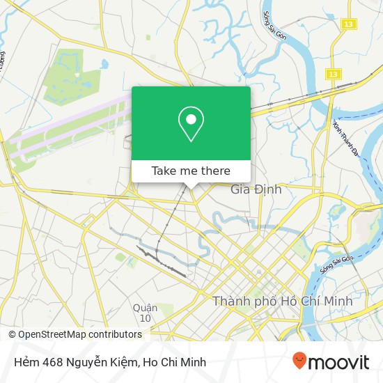 Hẻm 468 Nguyễn Kiệm map
