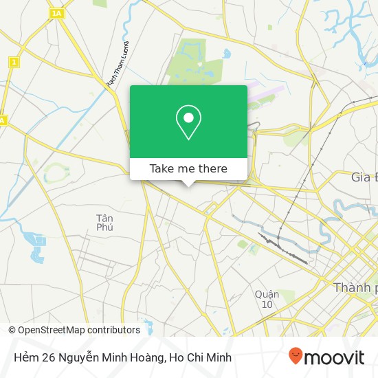 Hẻm 26 Nguyễn Minh Hoàng map
