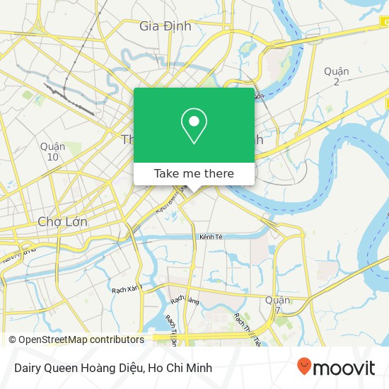 Dairy Queen Hoàng Diệu map