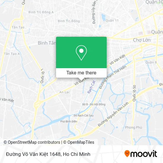 Đường Võ Văn Kiệt 1648 map