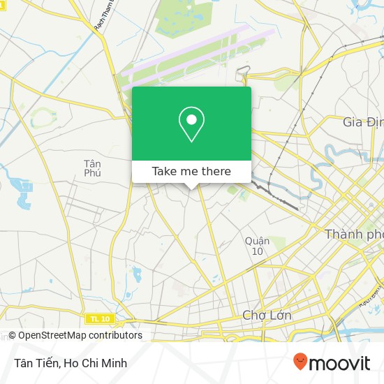 Tân Tiến map