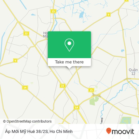 Ấp Mới Mỹ Huê 38/2S map