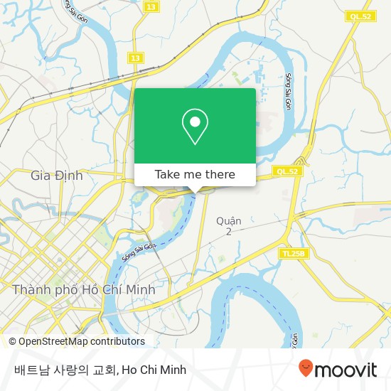 배트남 사랑의 교회 map