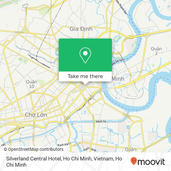 Silverland Central Hotel, Ho Chi Minh, Vietnam map