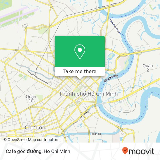 Cafe góc đường map