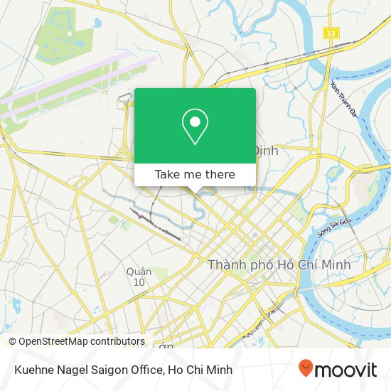 Kuehne Nagel Saigon Office map