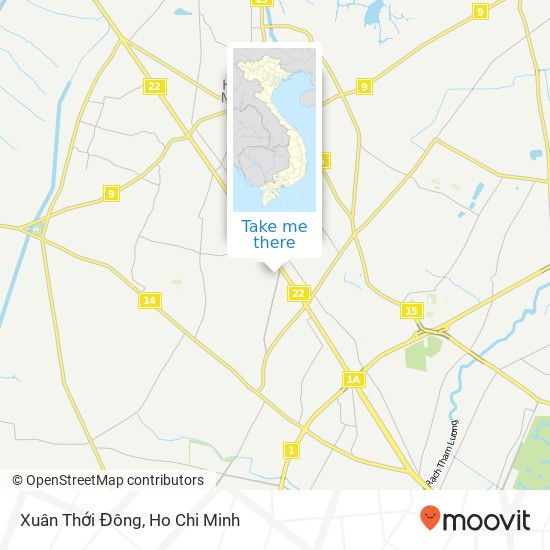 Xuân Thới Đông map