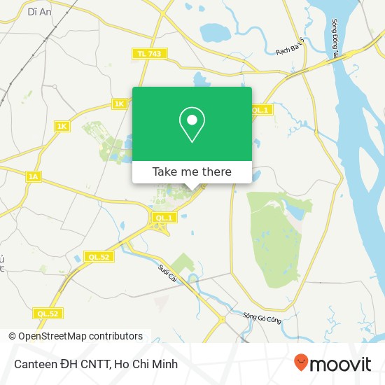 Canteen ĐH CNTT map
