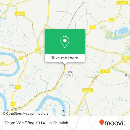 Phạm Văn Đồng 1314 map