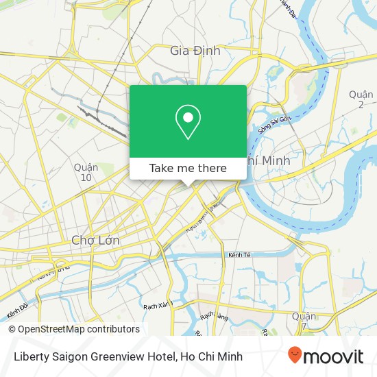 Liberty Saigon Greenview Hotel map